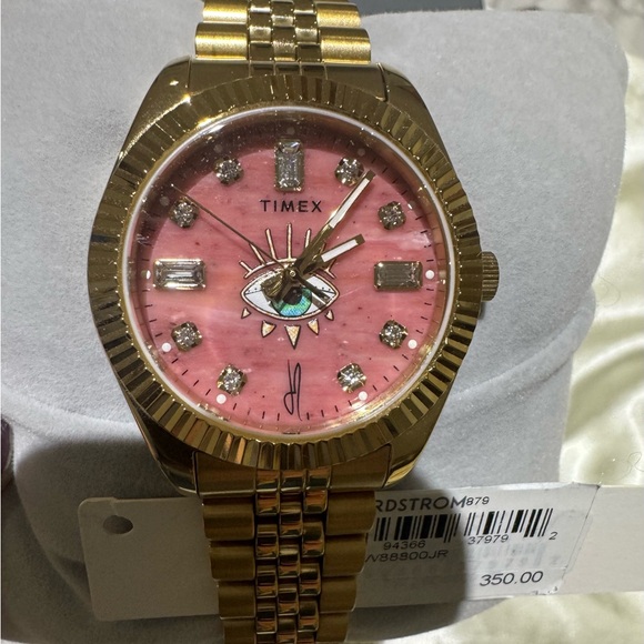 Timex x Jacquie Aiche evil eye Gold Watch with Eye Motif - Picture 11 of 12